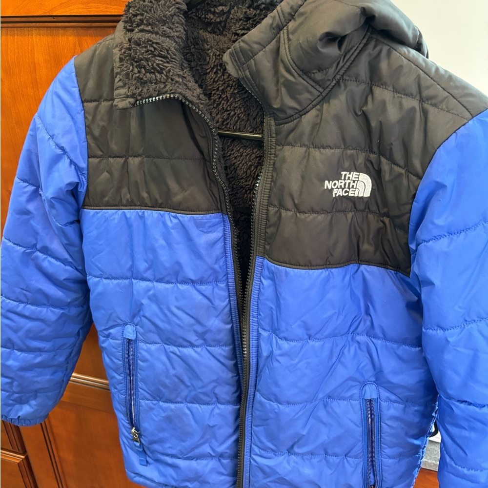 Boys North Face reversible coat.